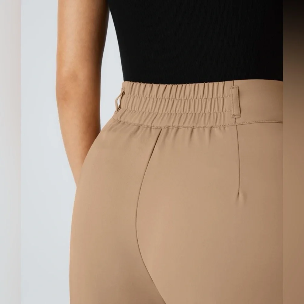 Halara NWOT Flex™ High Waisted Zipper Pocket Shirred Straight Leg Work Pant - M - Picture 4 of 11